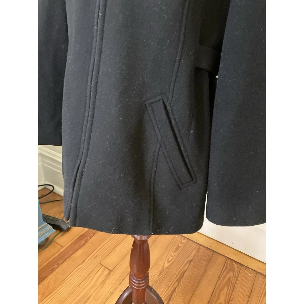 Collection By Gallery Coat Black Sz Med Jacket With‎ Faux Fur